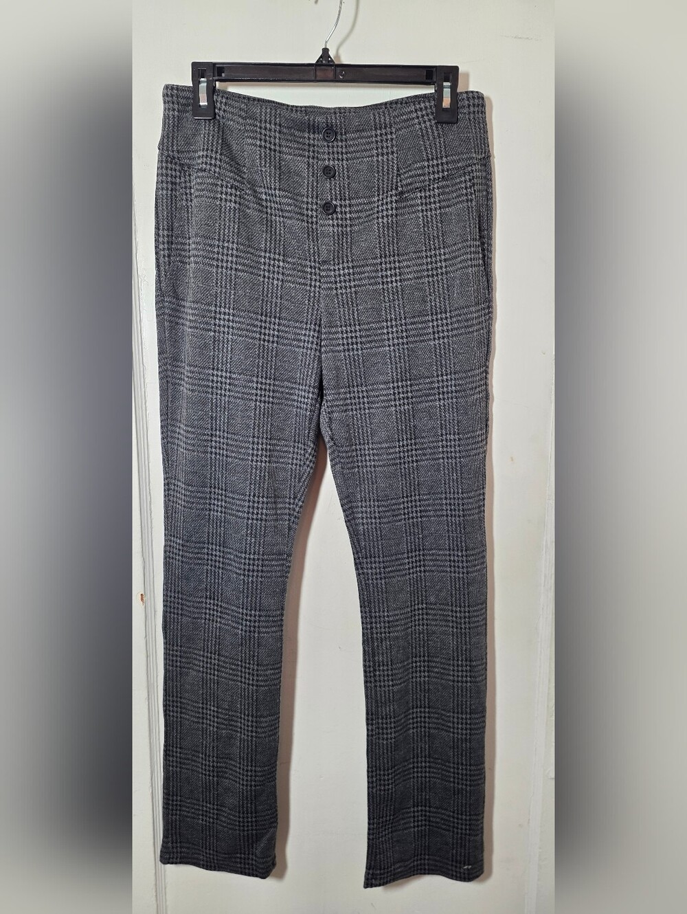 Halara Flex™ High Waisted Houndstooth Plaid Skinny Work Pants with Pockets